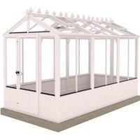 Shire 6 ft x 12 ft Holkham Greenhouse Painted Pink, Pink