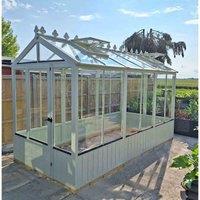 Shire 6 ft x 12 ft Holkham Greenhouse Painted Green, Green