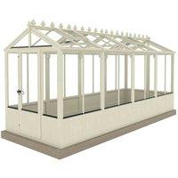 Shire 6 ft x 16 ft Holkham Greenhouse Painted Green, Green
