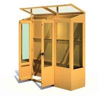 Shire Holme Greenhouse 7 ft x 2 ft, Brown