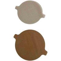 NoStik Air Fryer Liner Set Of 2 Round, Brown