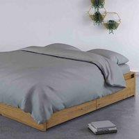 Panda 100% Bamboo Duvet Cover Quiet Grey - Super King, Silver