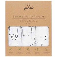 Panda 100% Bamboo Baby Muslin Square - Freckles (3 pack), White