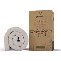 Panda Memory Foam Bamboo Mattress Topper - EU King, White