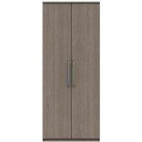 One Call Reims 2 Door Wardrobe Ready Assembled Beige Grey Oak, Brown