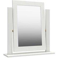 One Call Furniture Biarritz Mirror Ready Assembled Gloss White, White
