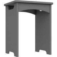 One Call Furniture Biarritz Stool Self Assembly Gloss Dust Grey, Grey