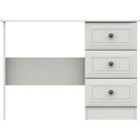 One Call Furniture Bordeaux Dressing Table Desk Ready Assembled White, White