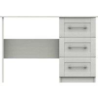 One Call Furniture Avignon 3 Drawer Dressing Table Desk Ready Assembled White, White