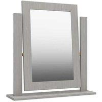 One Call Furniture Avignon Mirror Ready Assembled Light Grey, Grey