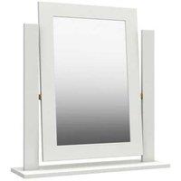 One Call Furniture Nantes Mirror Ready Assembled White, White
