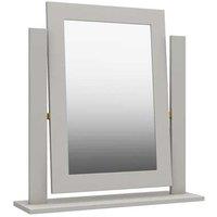 One Call Furniture Nantes Mirror Ready Assembled Light Grey, Grey
