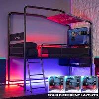 X Rocker Contra Mid-sleeper Gaming Bunk Bed