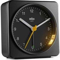 Braun Classic Analogue Alarm Clock With Snooze And Light - Black, Black