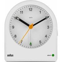 Braun Classic Analogue Alarm Clock With Snooze And Continuous Backlight - White