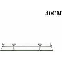 LivingandHome Living and Home 40Cm Wall Mounted Bathroom Storage Shelf 40X0.6Cm, Silver