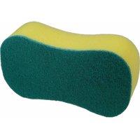 National Abrasives Preperation Sponge With Abrasive, Yellow