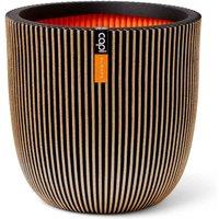 Capi Europe Planter Ball Groove Nl 43X41 Black Gold, Gold