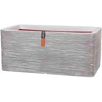 Capi Europe Planter rectangle Rib NL 73x39x32 ivory, White