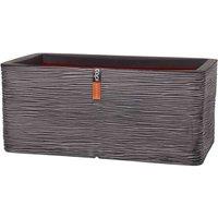 Capi Europe Planter rectangle Rib NL 73x39x32 anthracite, Grey