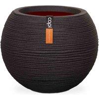 Capi Europe Vase ball Rib NL 40x32 black, Black