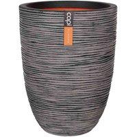 Capi Europe Vase elegant low Rib NL 34x46 anthracite, Grey