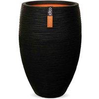 Capi Europe Vase elegant deluxe Rib NL 55x85 black, Black