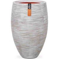 Capi Europe Vase elegant deluxe Rib NL 51x72 ivory, White