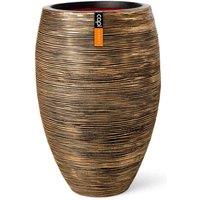 Capi Europe Vase elegant deluxe Rib NL 51x72 black gold, Gold