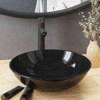 vidaXL Bathroom Sink with Overflow Ceramic Dark Grey, Grey