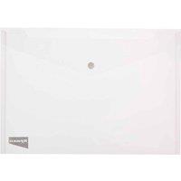 Ryman Popper Wallets A4 Pk 5 Clear