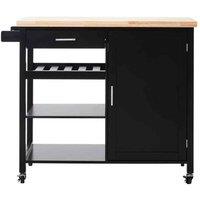 Interiors By Ph Black Kitchen Trolley, Black