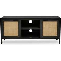 Interiors by PH Black Rattan Media Unit, Black