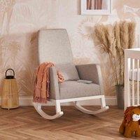 Obaby High Back Rocking Chair - Silver Stone, Grey