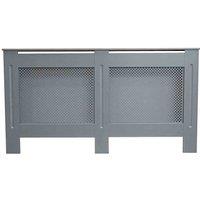 Jack Stonehouse Matt Grey Diamond Radiator Cover - Large, Grey