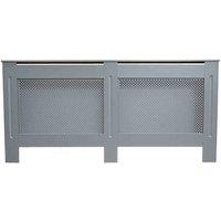 Jack Stonehouse Matt Grey Diamond Radiator Cover - Xlarge, Grey