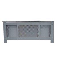 Jack Stonehouse Matt Grey Diamond Radiator Cover - Adjustable, Grey