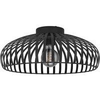 EGLO Mogano 3 Wireframe Black Flush Ceiling Light 43 Cm, Black