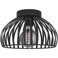 EGLO Mogano 3 Wireframe Black Flush Ceiling Light 28 Cm, Black