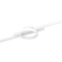 EGLO Amandolo Led Contemporary White Steel Flush Ceiling Light, White