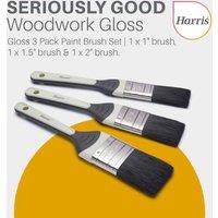 Harris Seriously Good Woodwork Gloss 3 Brush Pack, Multi