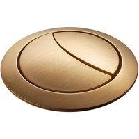 Coastal Brushed Brass Replacement Button 48Mm, Brown