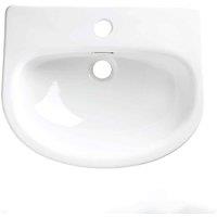 Coastal Lune 475Mm Sct Basin 1 Tap Holeslim Depth, White