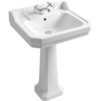Coastal Vale Pedestal, White