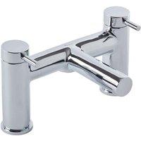 Coastal Afon Deck Mounted Bath Filler Chrome, Silver