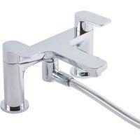 Coastal Solva Deck Mnted Bath Showr Mixrchrome, Silver