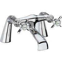 Coastal Verwood Deck Mounted Bath Filler chrome, Silver