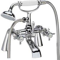 Coastal Verwood Deckmnted Bath Showr Mixrchrome, Silver