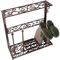 Esschert Design Cast Iron Bootrack - Small, Black
