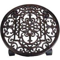 Esschert Design Plant Trolley (Round), Brown